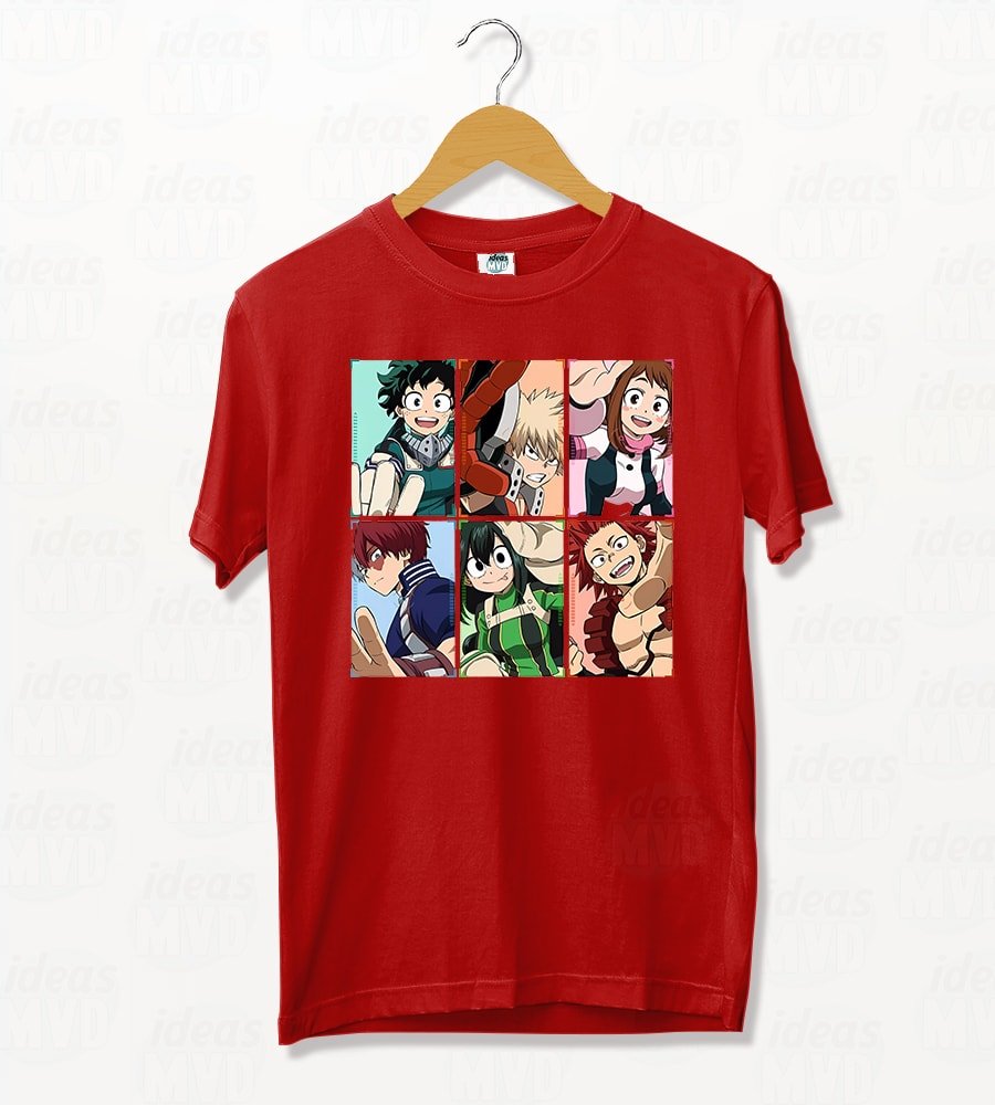 thumbnail image 2 of My Hero Academia Jogger Pants - Colorful Character Heads Design Men's Black Sweatpants 2 of 13