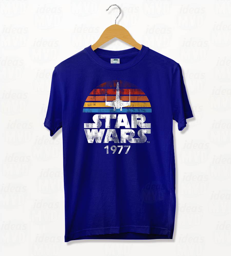 Remera Star Wars 1977 Vintage (Negra)