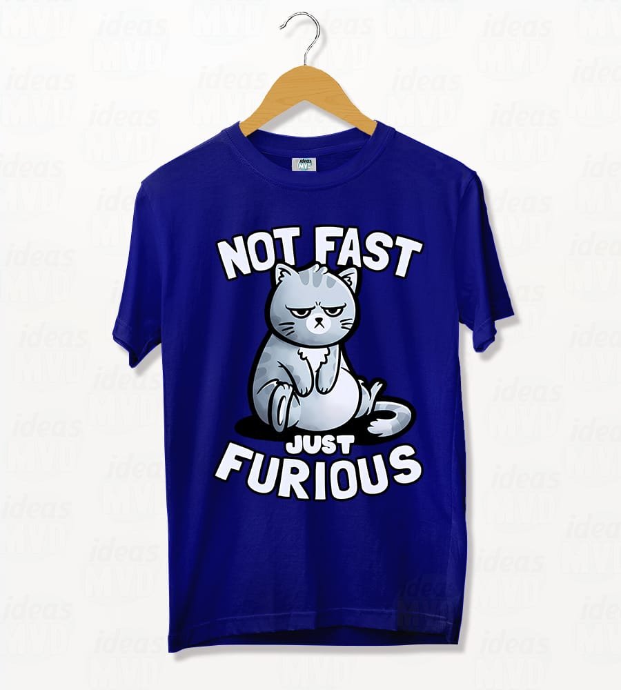 Remera Gatito Not Fast Just Furious (Colores) - Imagen 6