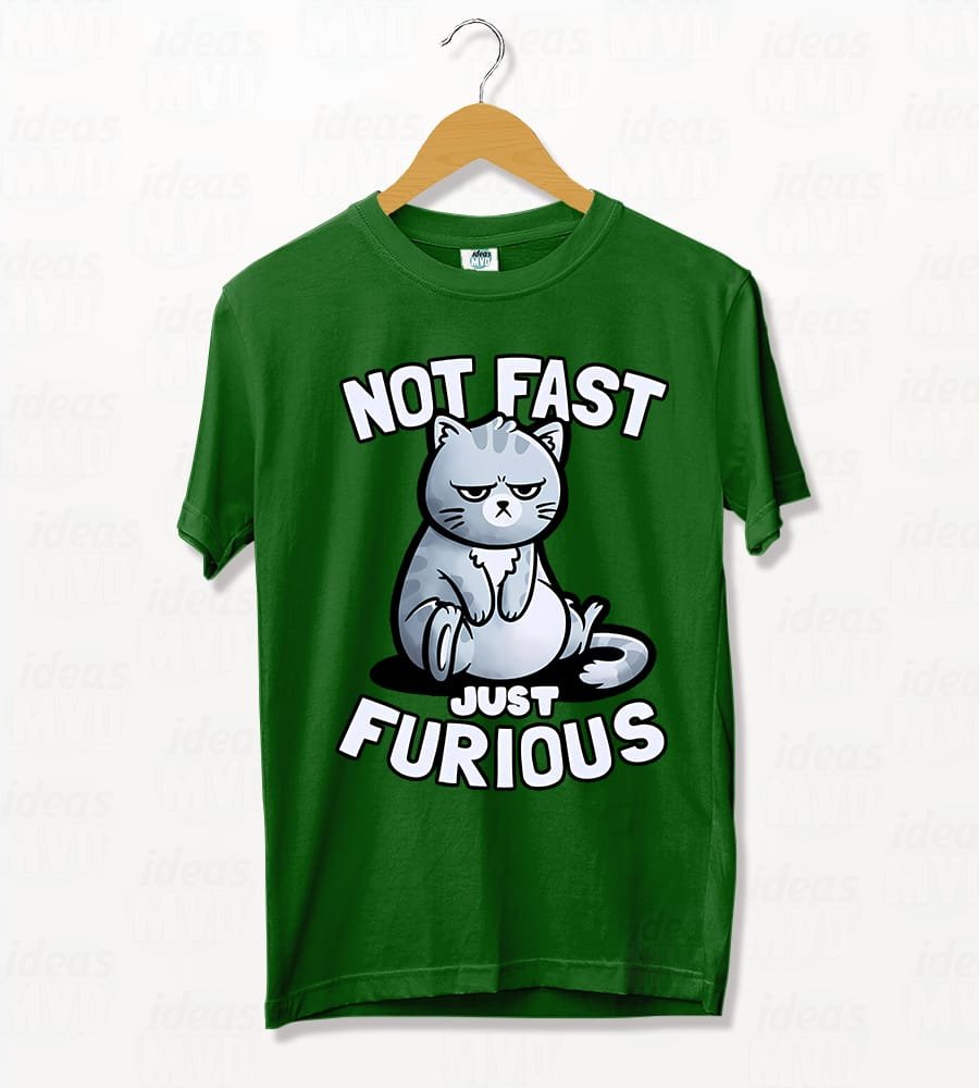 Remera Gatito Not Fast Just Furious (Colores) - Imagen 3