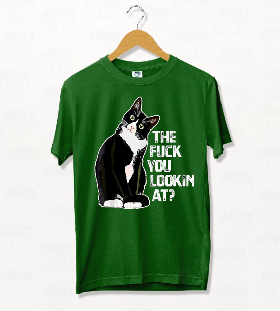 Remera Gatito The Fuck you Looking At (Colores)