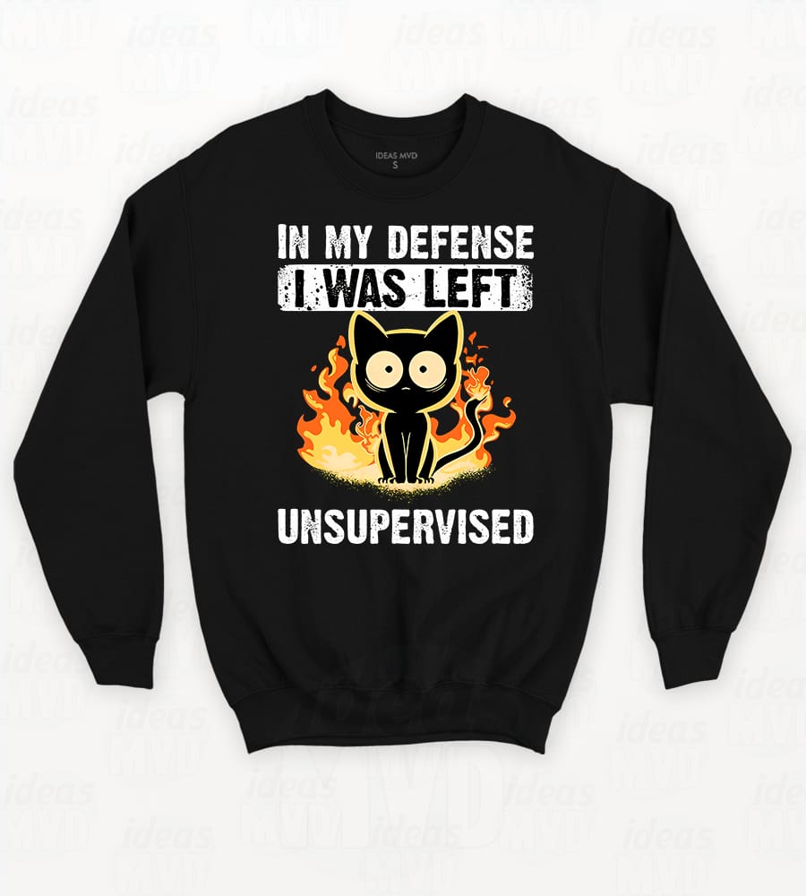Buzo Gatito Defense (Negro)
