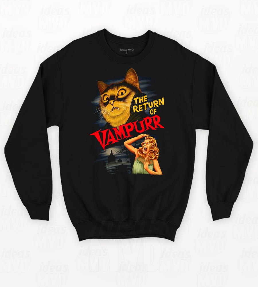 Buzo Gatito Return of the Vampurr (Negro)