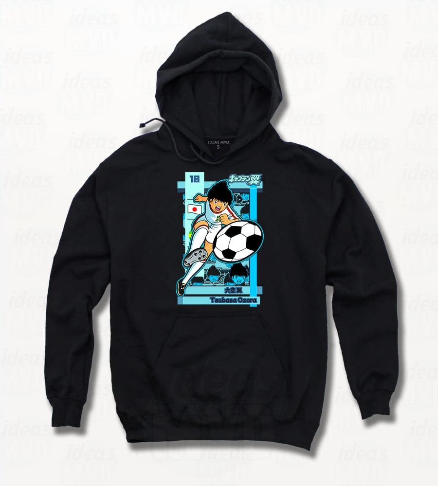 Canguro Super Campeones Captain Tsubasa (Negro)