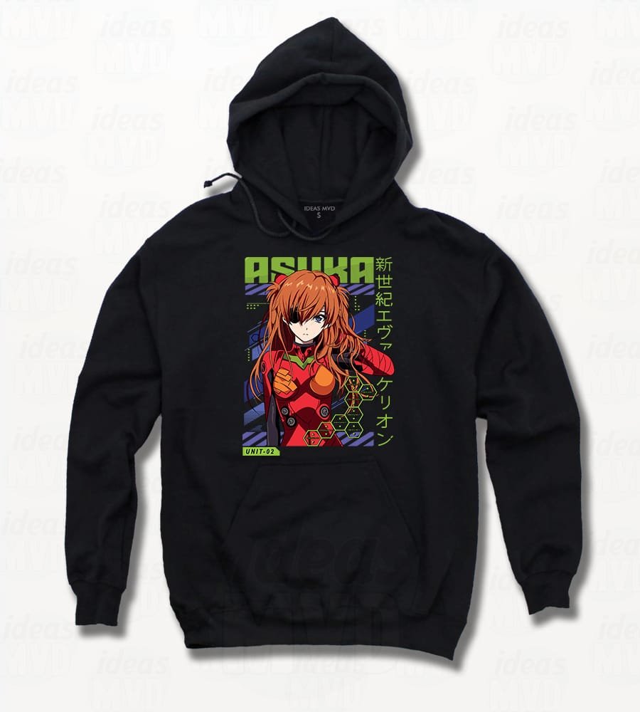 Canguro Evangelion Asuka (Negro)