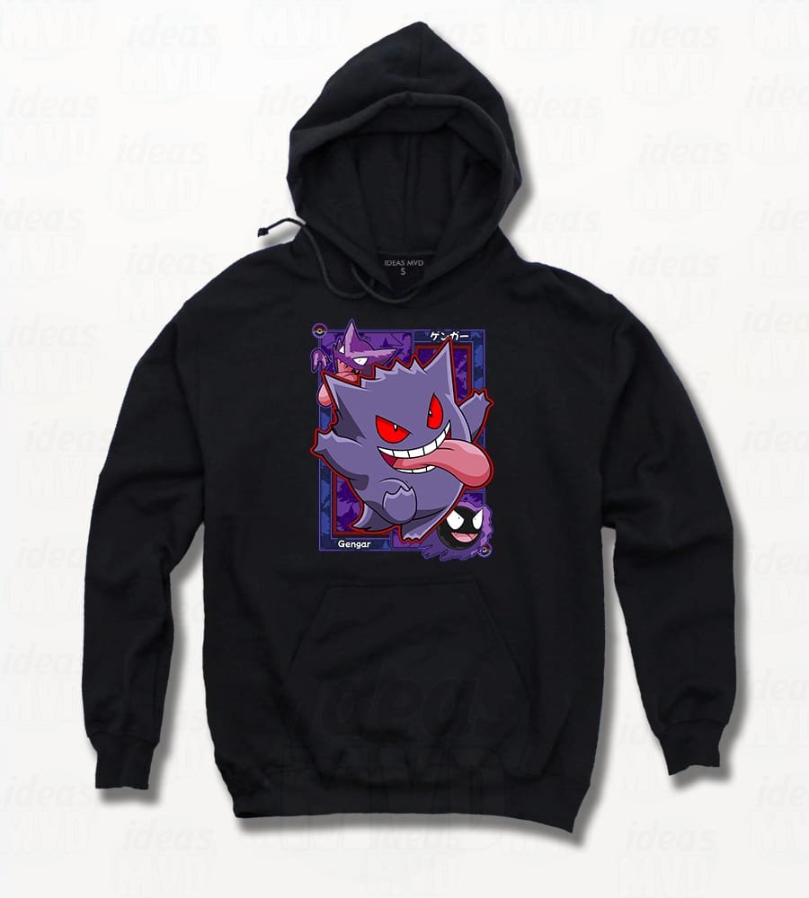 Canguro Pokemon Gengar 03 (Negro)
