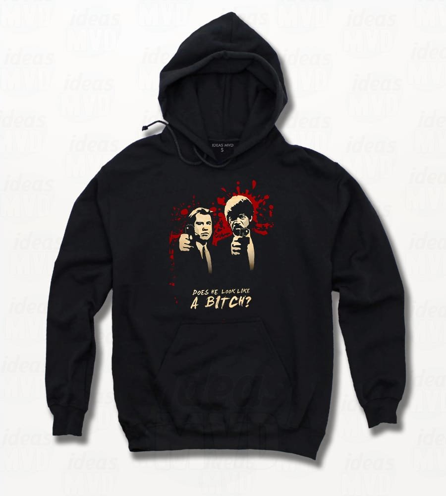 Canguro Pulp Fiction Bitch (Negro)