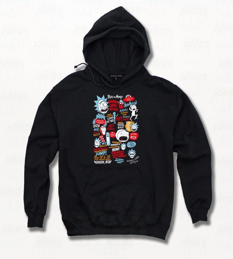 Canguro Rick y Morty look at me (Negro)