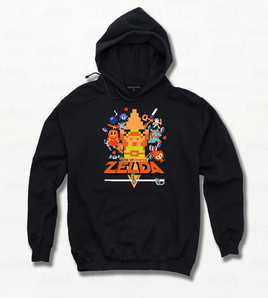 Canguro Zelda Pixel (Negro)