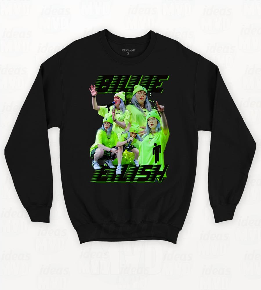 Buzo Billie Eilish 06 (Negro)