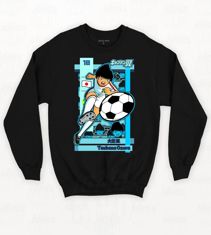Buzo Super Campeones Captian Tsubasa 02 (Negro)