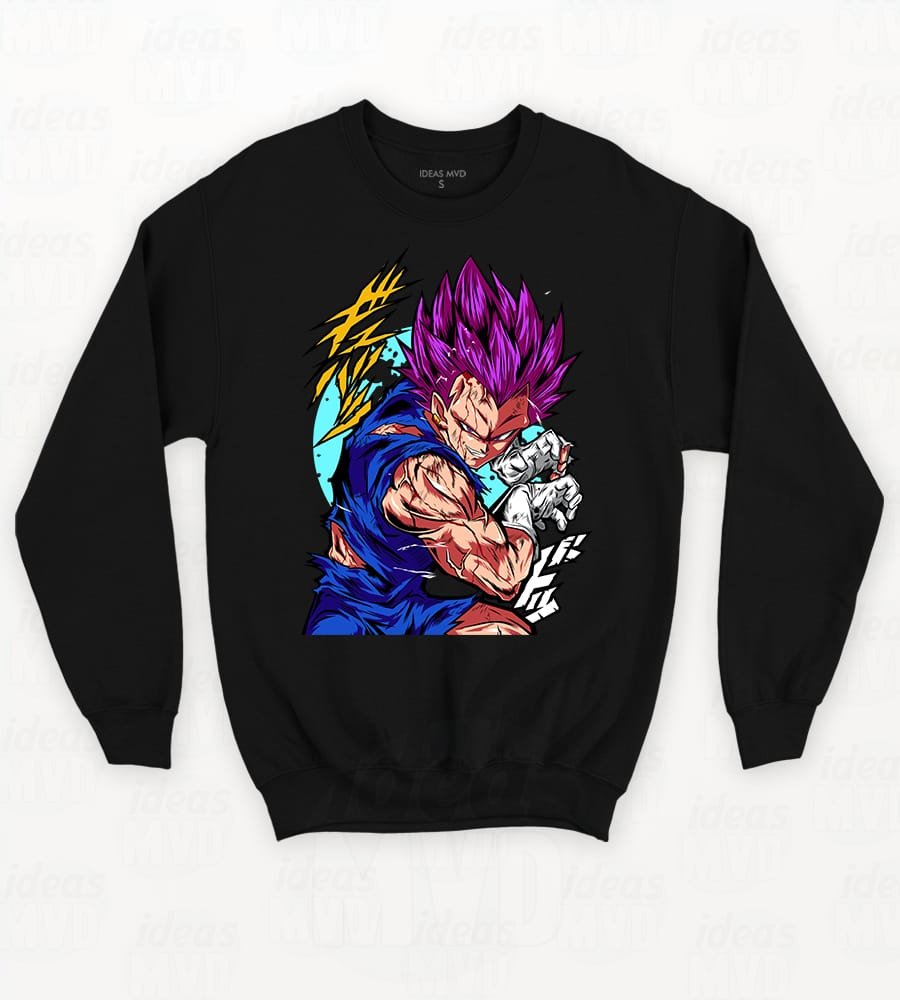 Buzo Dragon Ball Z Vegeta 001 (Negro)