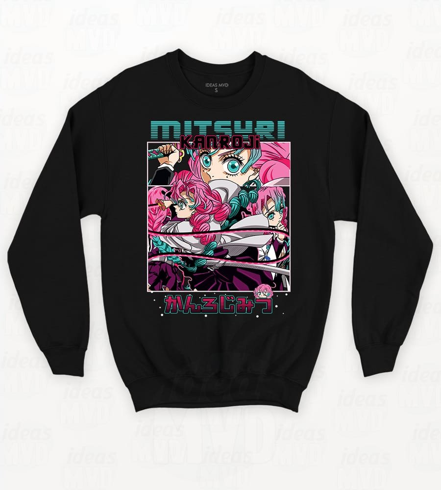 Buzo Demon Slayer Mitsuri Kanroji (Negro)