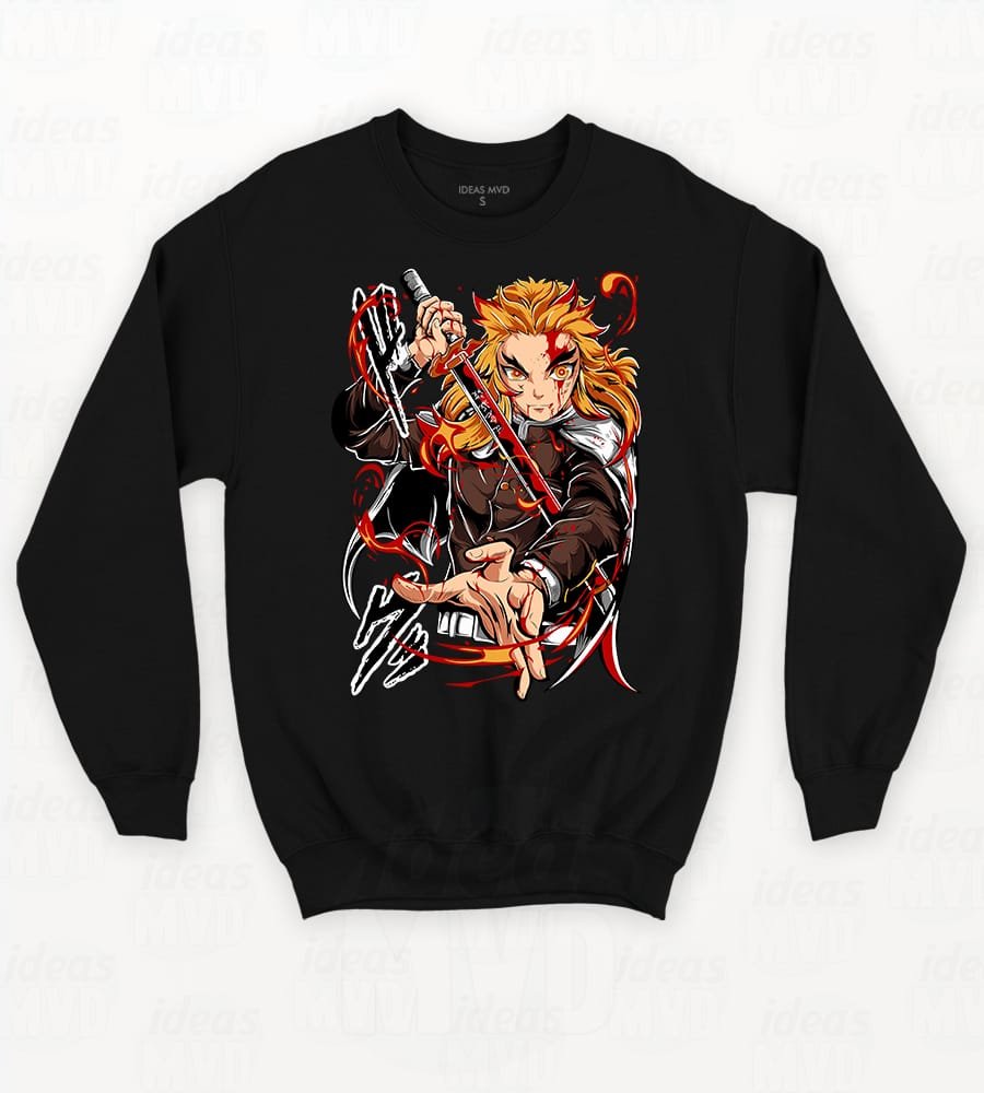 Buzo Demon Slayer Rengoku 04 (Negro)