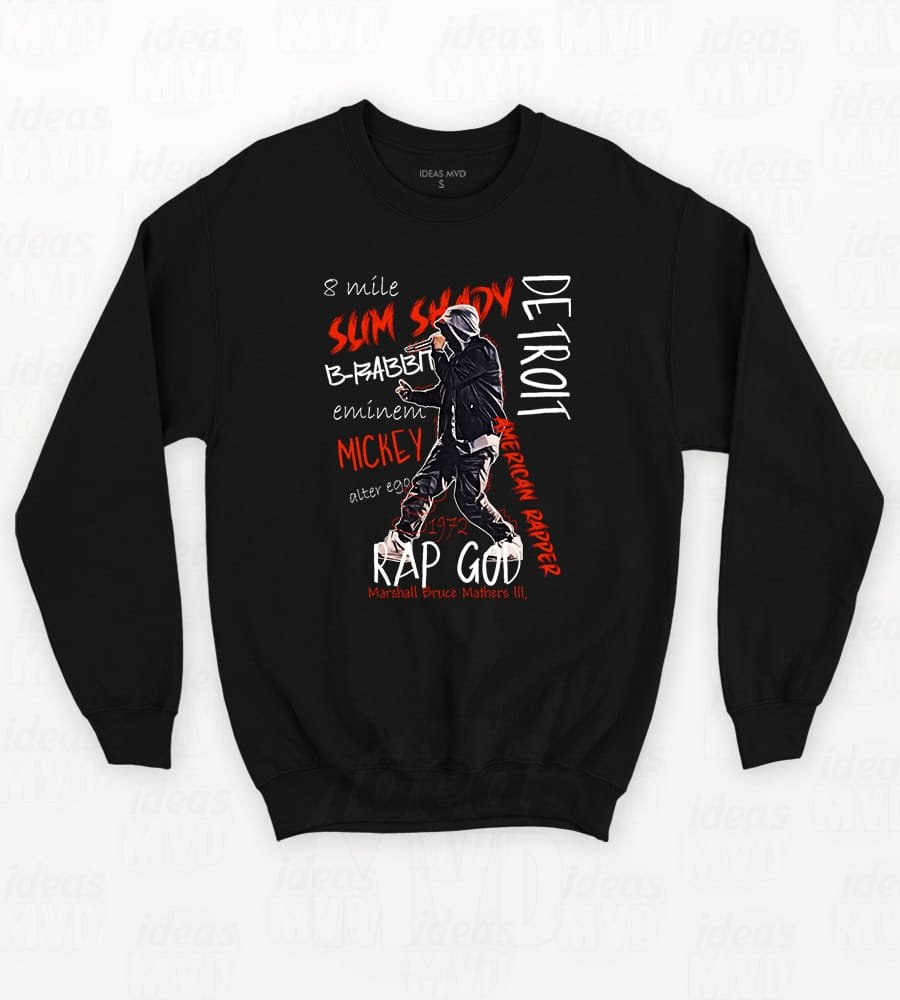 Buzo Eminem Rap God (Negro)