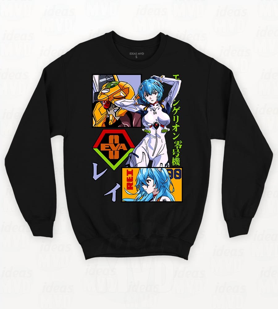 Buzo Evangelion Rei Ayanami 03 (Negro)