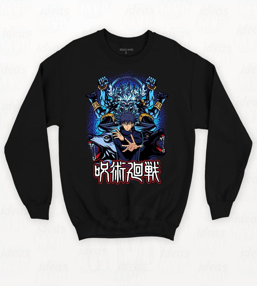 Buzo Jujutsu Kaisen Megumi Fushiguro 02 (Negro)