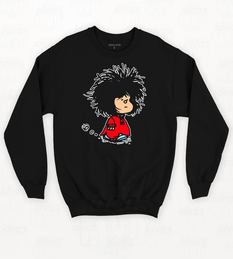 Buzo Mafalda 02 (Negro)