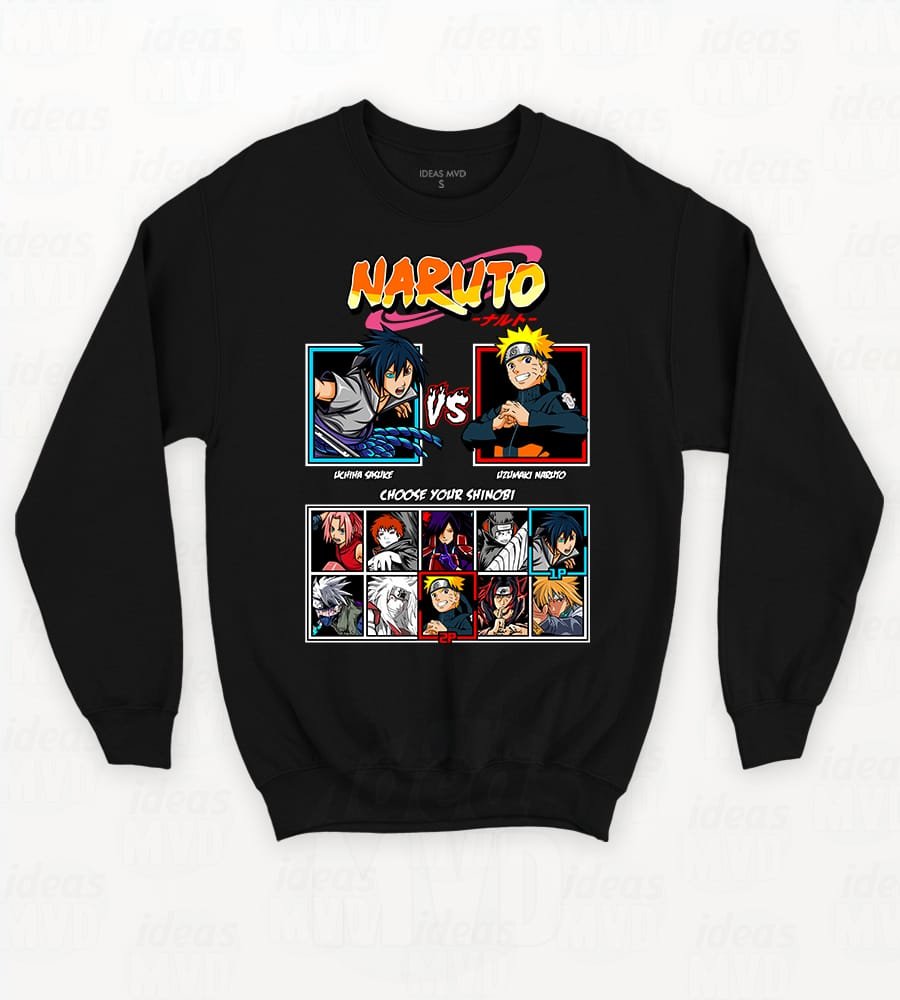 Buzo Naruto Shippuden (Negro)