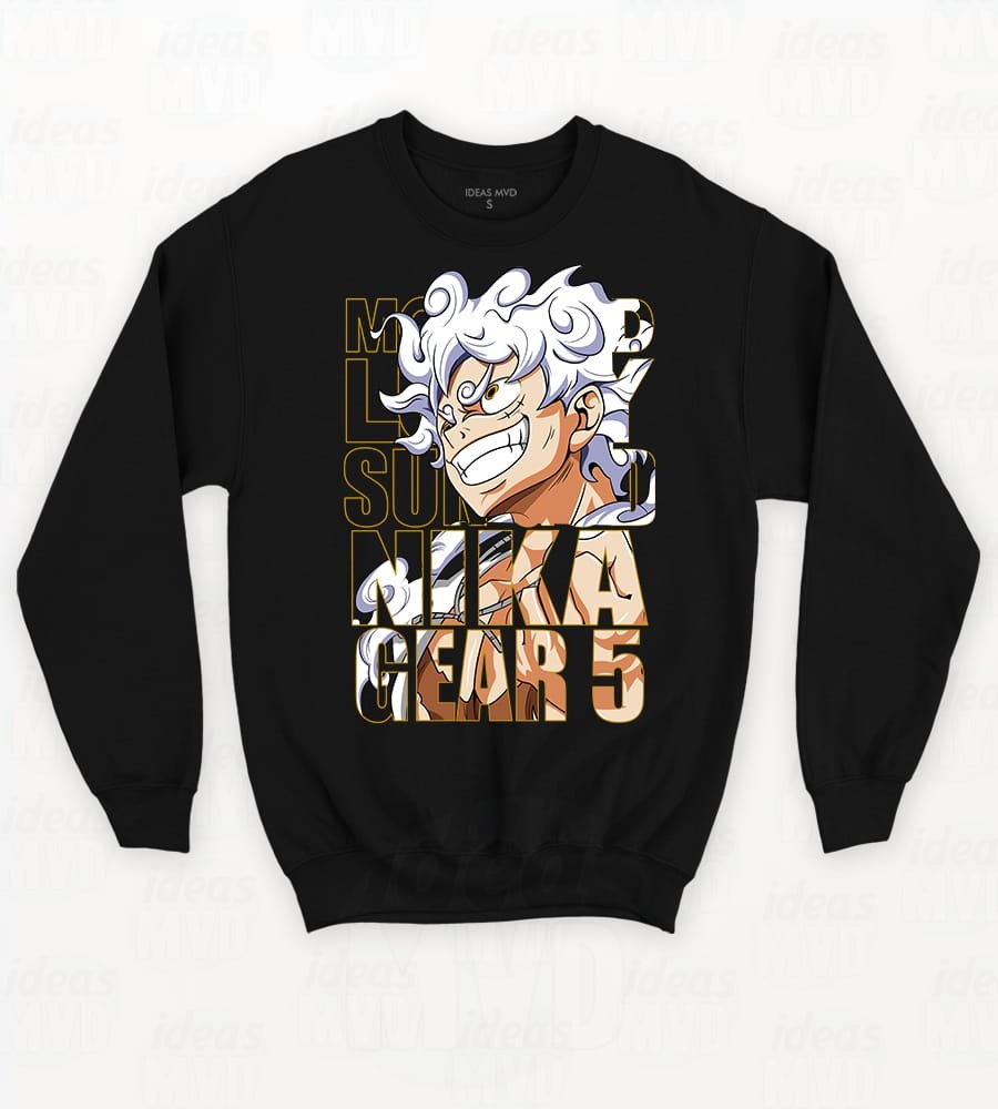 Buzo One Piece Luffy 06 (Negro)