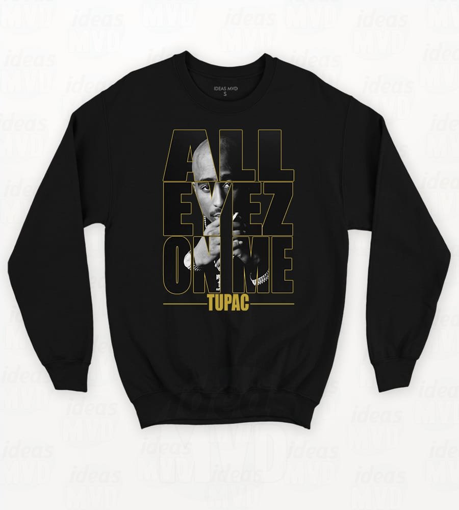 Buzo Tupac All Eyes On Me (Negro)
