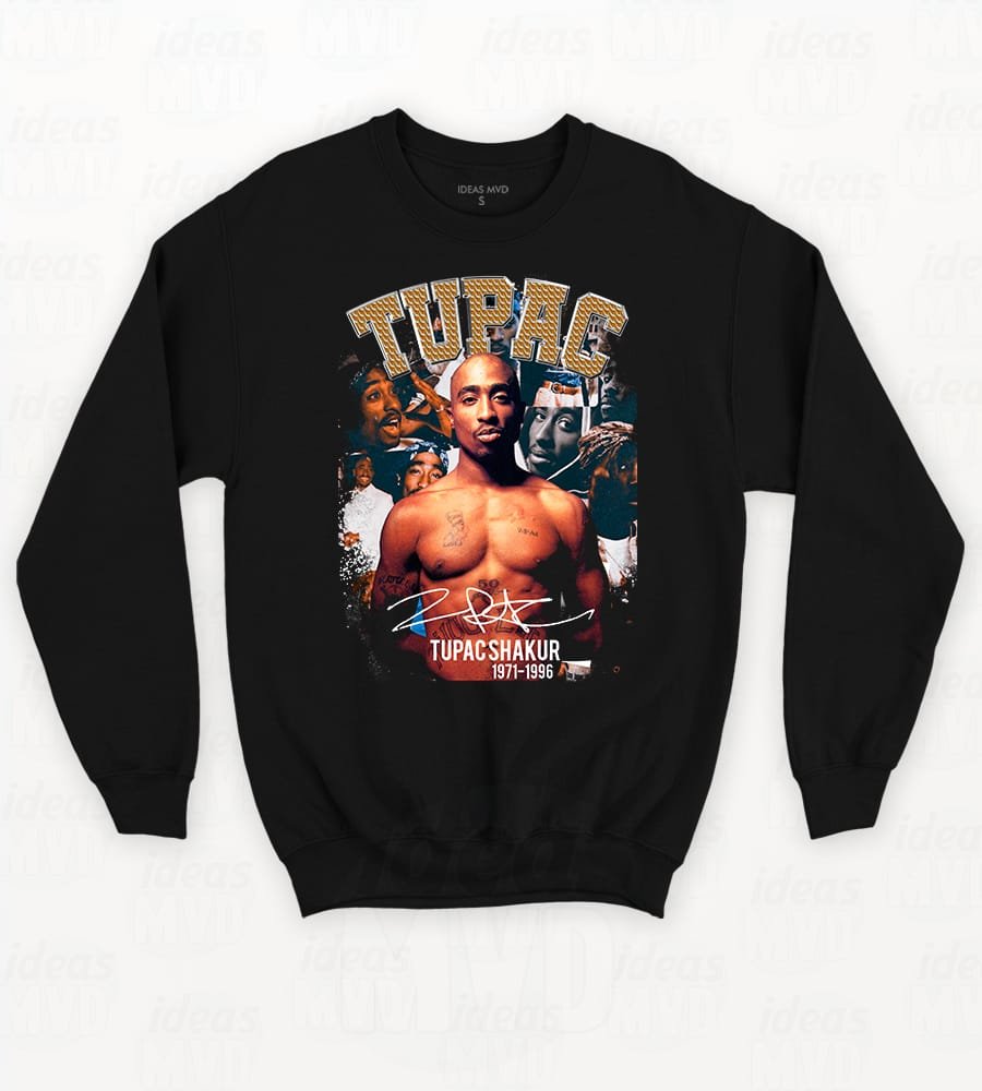 Buzo Tupac 02 (Negro)