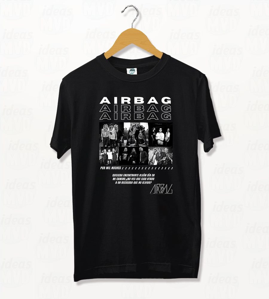 Remera Airbag 02 (Negra)