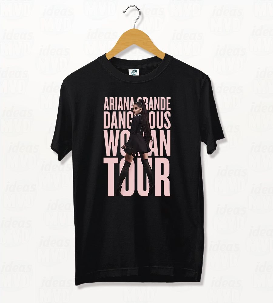 Remera Ariana Grande 04 (Negra)