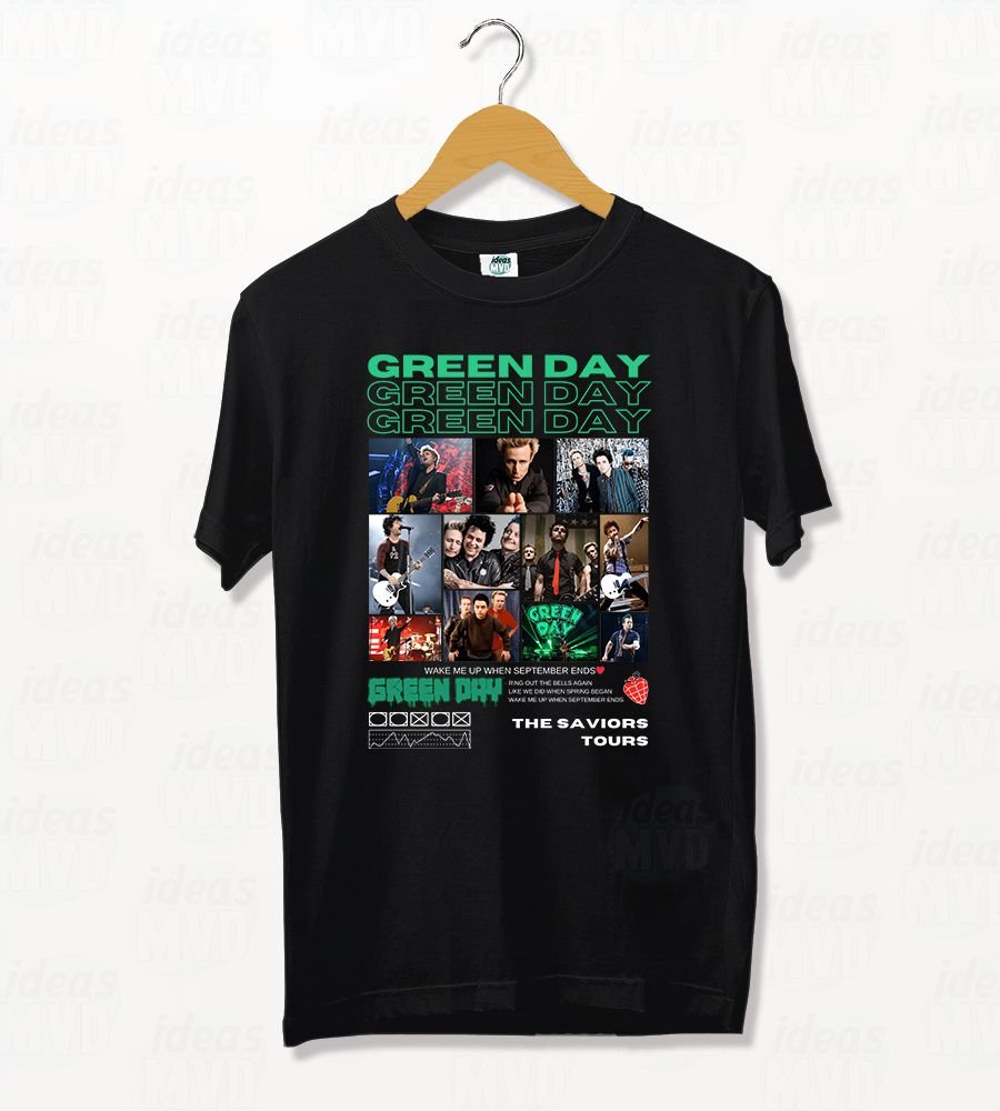 Remera Green Day 02 (Negra)
