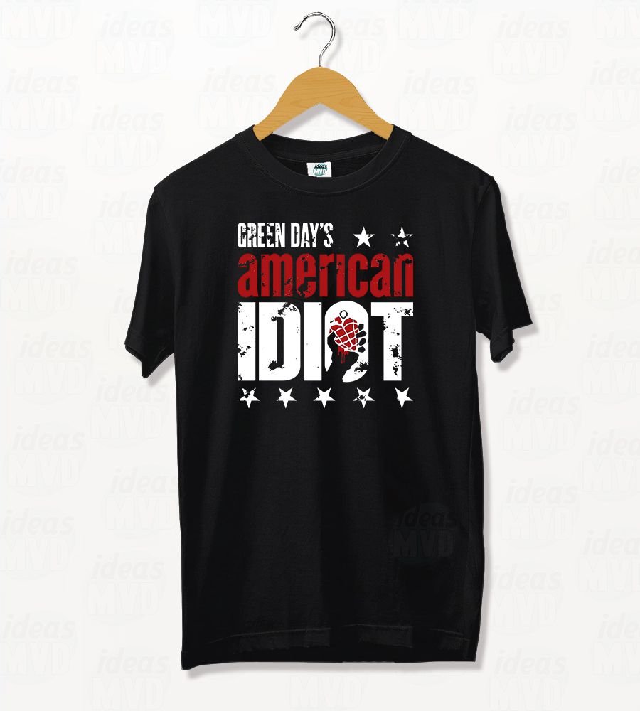 Remera Green Day American Idiot (Negra)