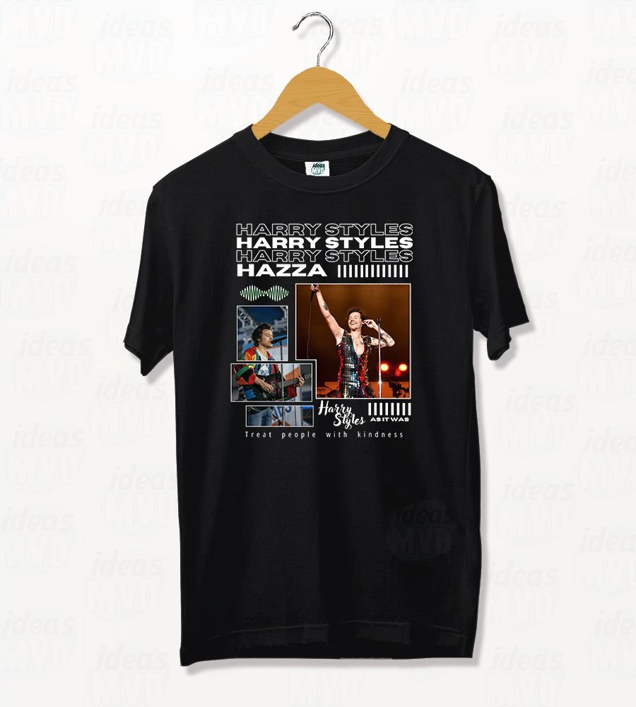 Remera Harry Styles 03 (Negra)