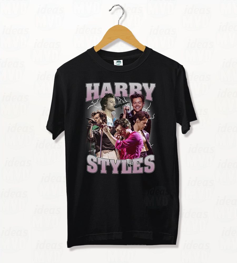 Remera Harry Styles 04 (Negra)