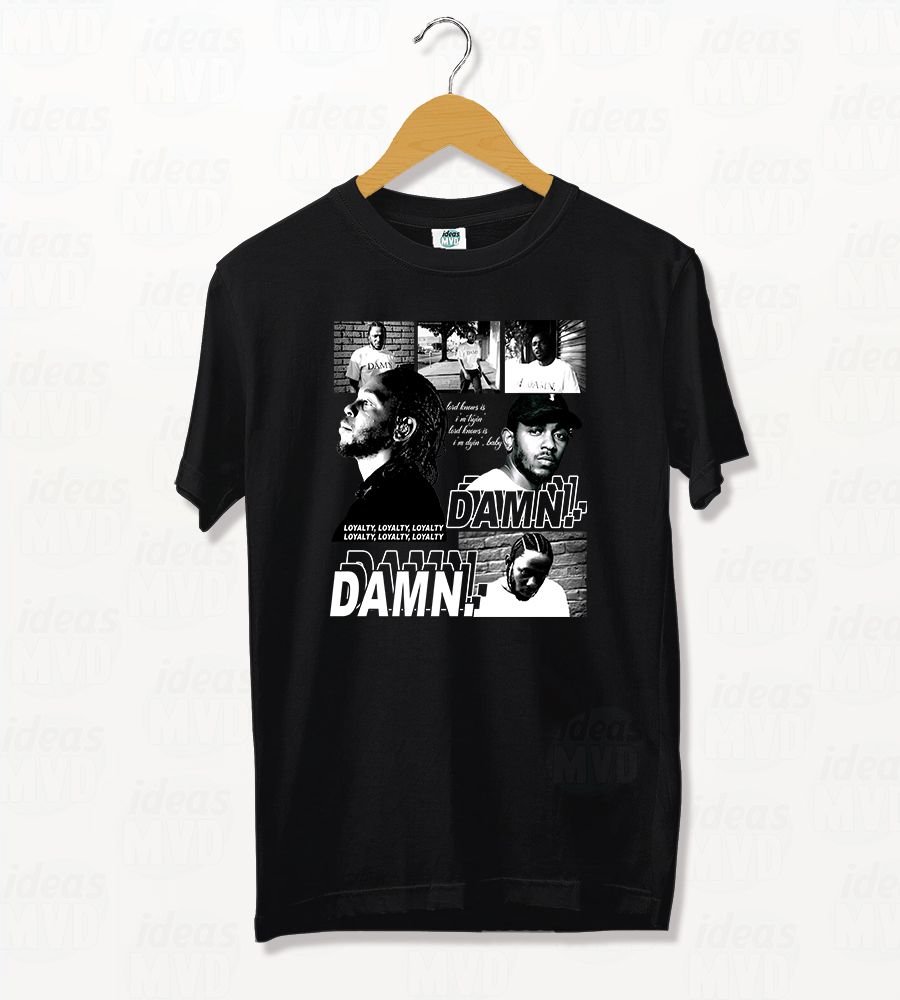 Remera Kendrick Lamar 05 (Negra)