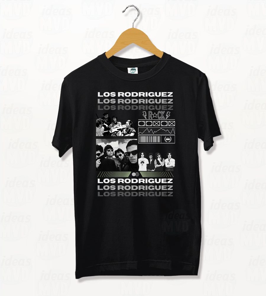 Remera Los Rodriguez (Negra)