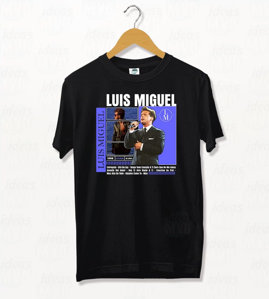 Remera Luis Miguel (Negra)