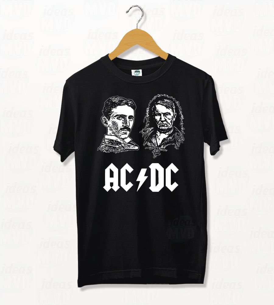 Remera ACDC Tesla / Edison (Colores)