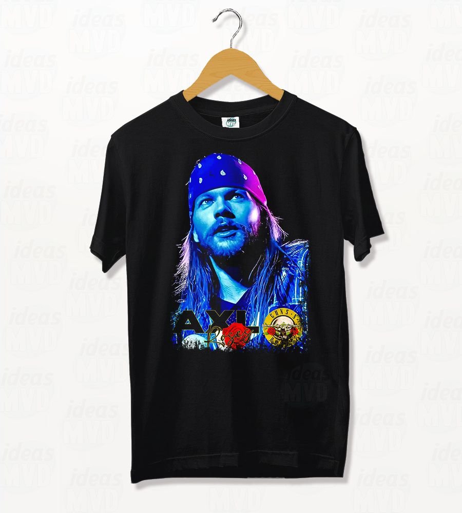 Remera Guns & Roses Axl Rose (Negra)