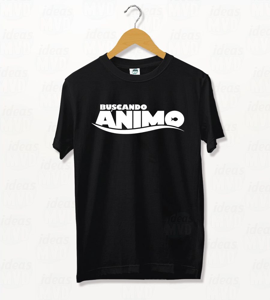 Remera Buscando Ánimo (Negra)