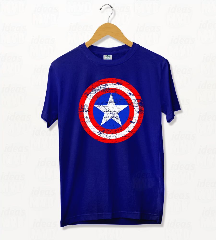 Remera Capitán América Shattered Shield (Colores)