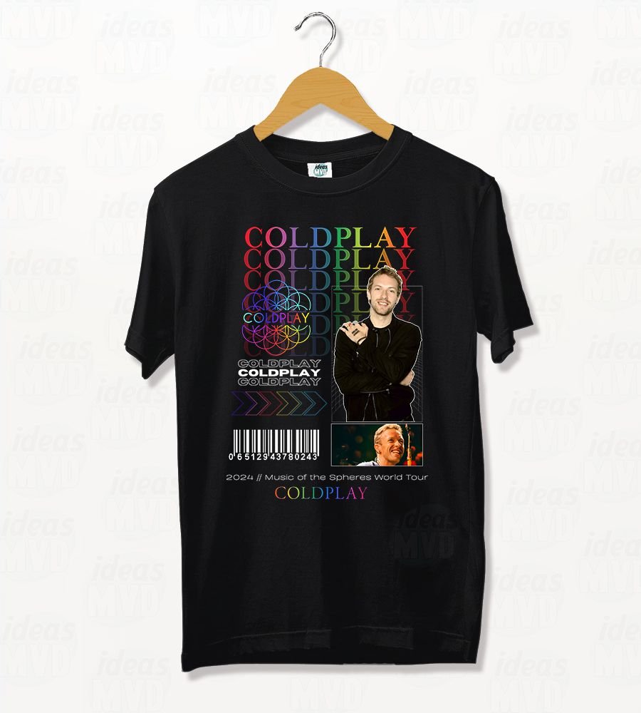 Remera Coldplay 02 (Negra)