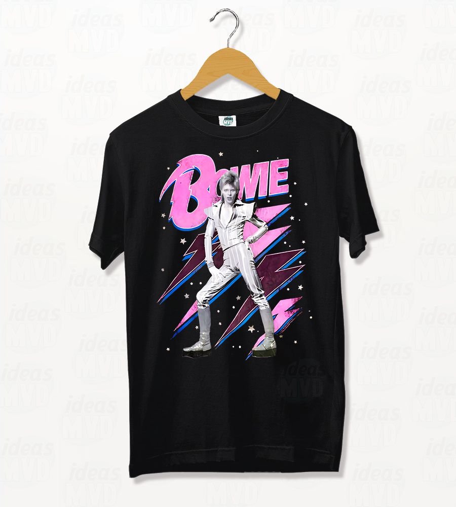 Remera David Bowie 02 (Negra)