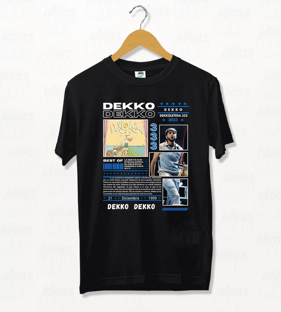 Remera Dekko (Negra)