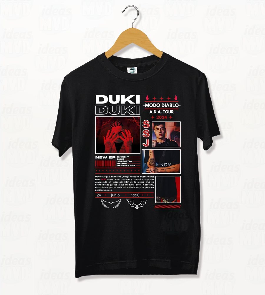Remera Duki (Negra)