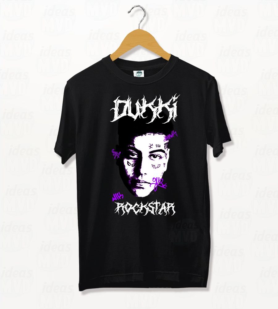 Remera Duki Rockstar (colores)