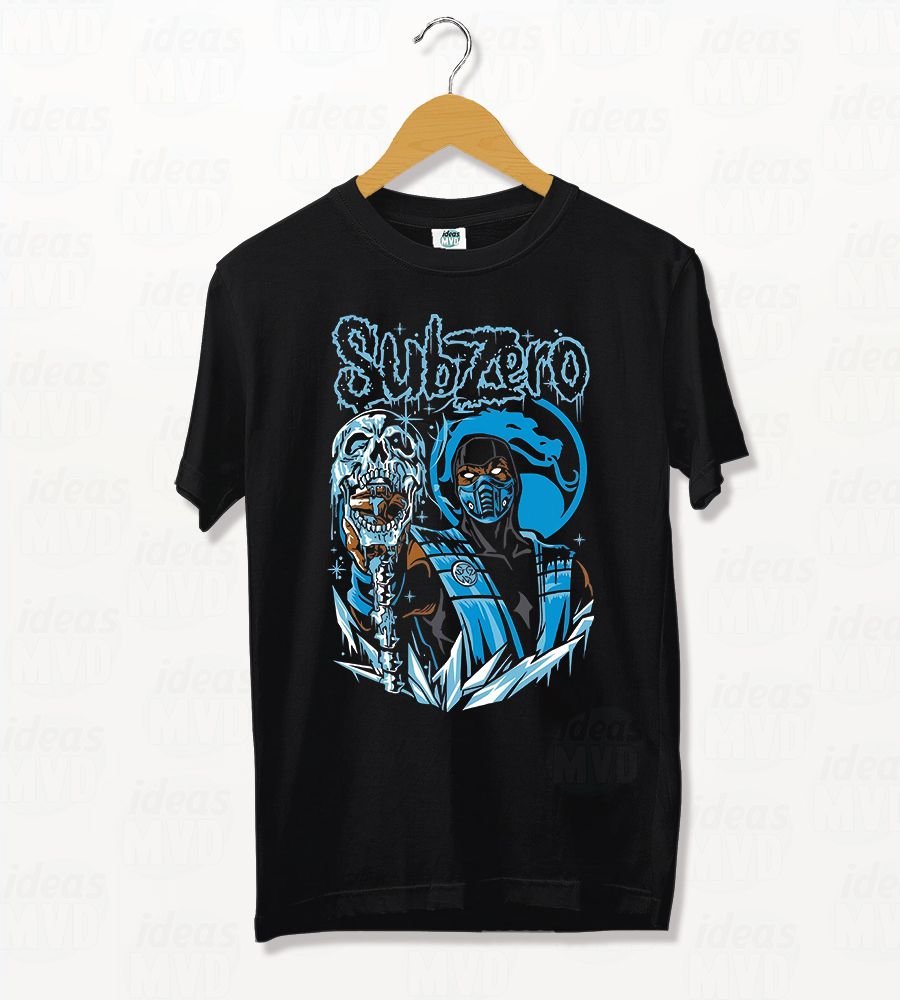 Remera Mortal Kombat Subzero 02 (Negra)