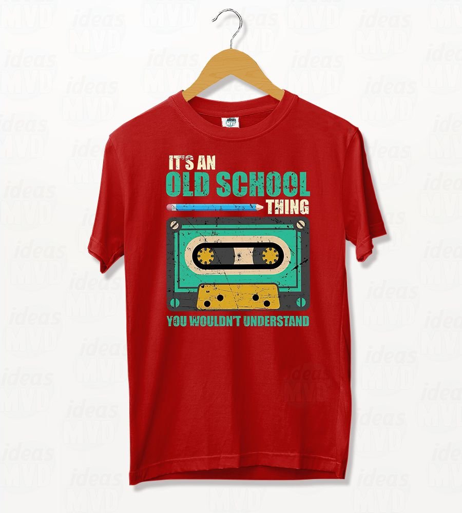 Remera Old School Cassette (Colores)