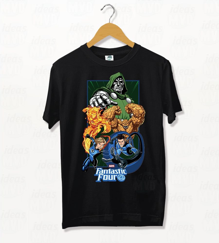 Remera Fantastic Four (Negra)
