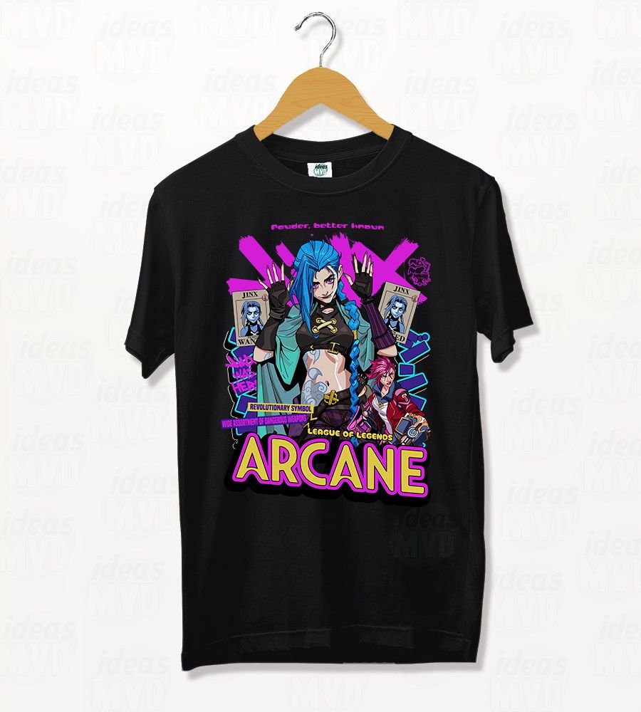 Remera Arcane Jinx 04 (Colores) - Imagen 3