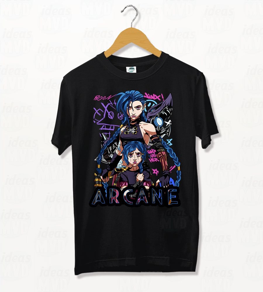 Remera Arcane Jinx 02 (Colores)