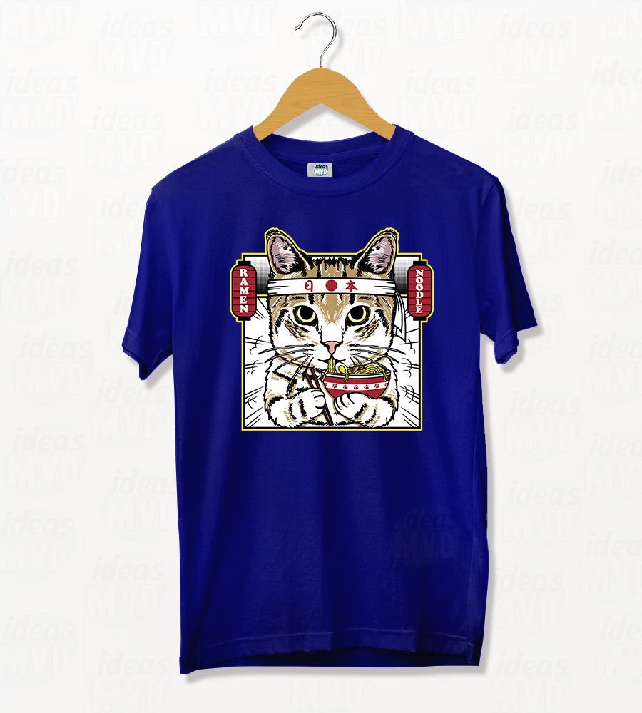 Remera Gatito Ramen 02 (Colores)